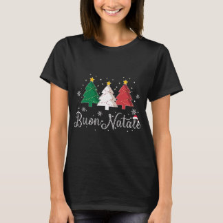 Buon Natale Italienischer Weihnachtsbaum - Weihnac T-Shirt