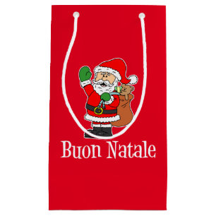 Buon Natale Italienisches Weihnachtsfest Kleine Geschenktüte