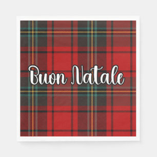 Buon Natale Kariert Serviette