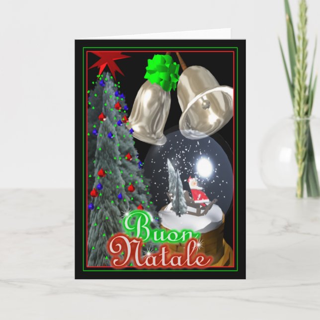 Buon Natale Karte froher Weihnachten (Vorderseite)