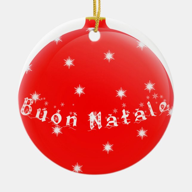 Buon Natale Keramik Ornament (Vorne)