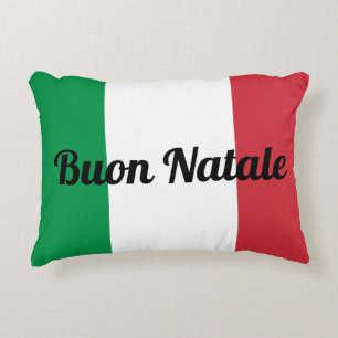 Buon Natale oder Ihr Text Dekokissen