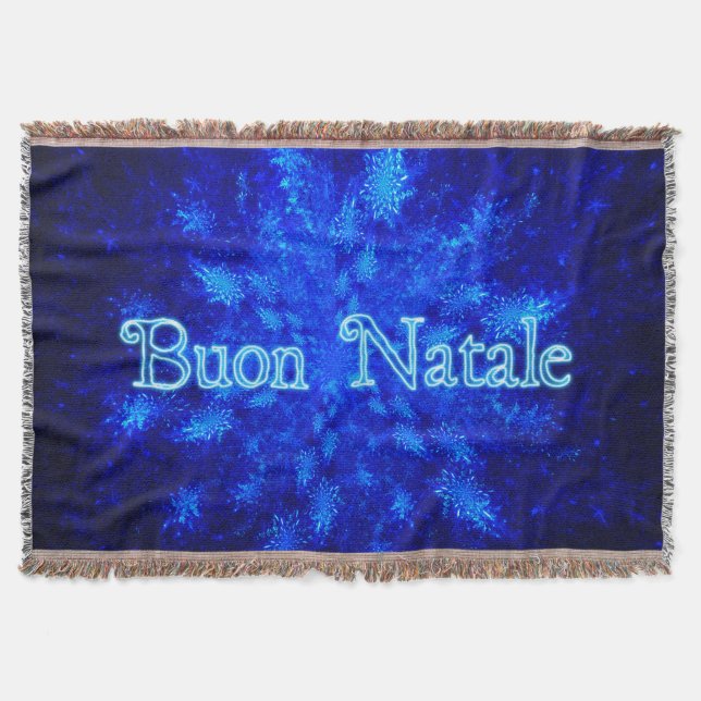 Buon Natale - Snowburst Decke (Vorderseite)