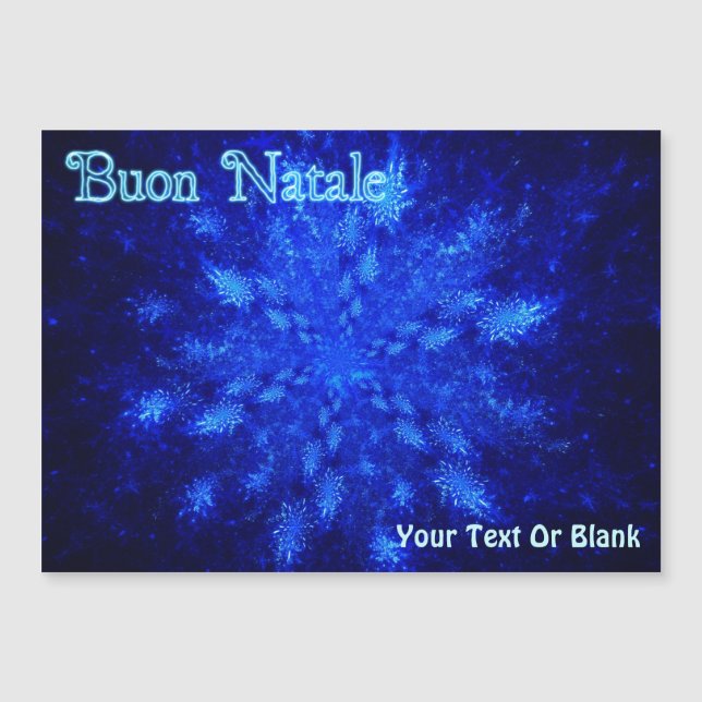 Buon Natale - Snowburst Magnetkarte (Vorderseite)