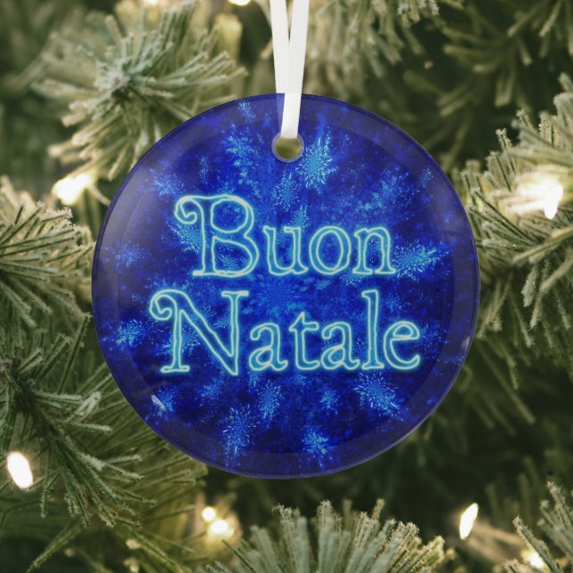 Buon Natale - Snowburst Ornament Aus Glas (InSitu)