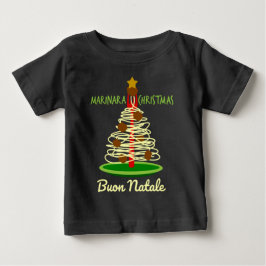 Buon Natale Spaghetti Baum Baby T-shirt