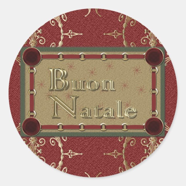Buon Natale Stickers (Vorderseite)