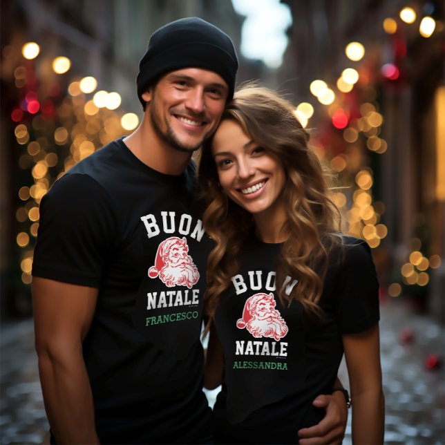 Buon Natale Vintag Santa T - Shirt (Von Creator hochgeladen)