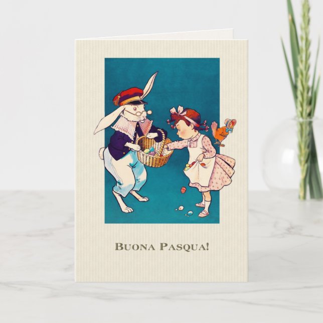 Buona Pasqua. Carte Pâques en italien (Devant)