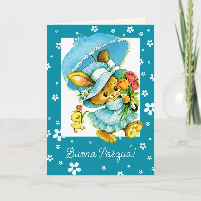 Buona Pasqua. Carte Pâques en italien (Devant)