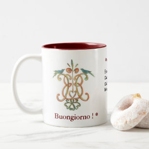 Buongiorno - guter Morgen zwei-tonte Tasse