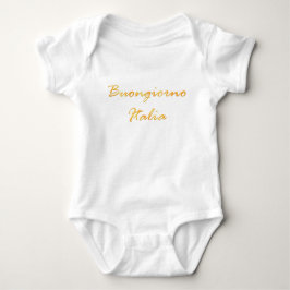 Buongiorno Italien. Goldener Steigungstext Baby Strampler