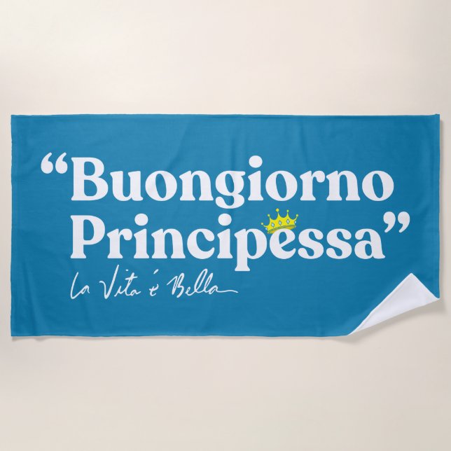 Buongiorno Principessa Strandtuch (Vorderseite)