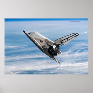 Buran: Legendäre sowjetische Raumfähre im Flug Poster