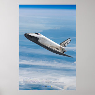 Buran sowjetisches Shuttle atmosphärischer Wiedere Poster