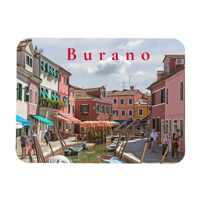 Burano. #10. magnet (Horizontal)
