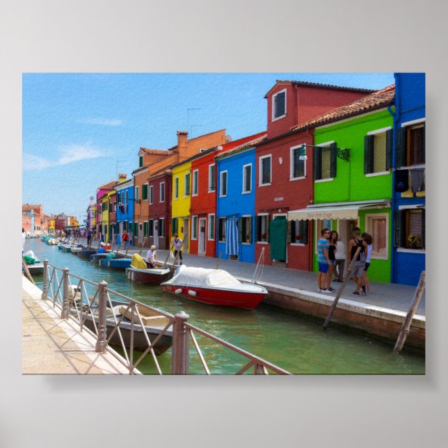 Burano houses poster (Vorne)