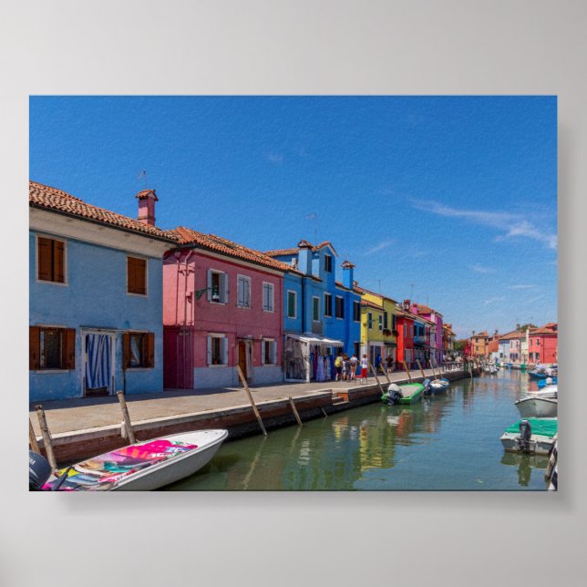 Burano houses poster (Vorne)