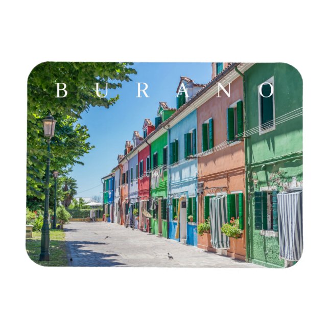 Burano Insel Kühlschrankmagnet Magnet (Horizontal)