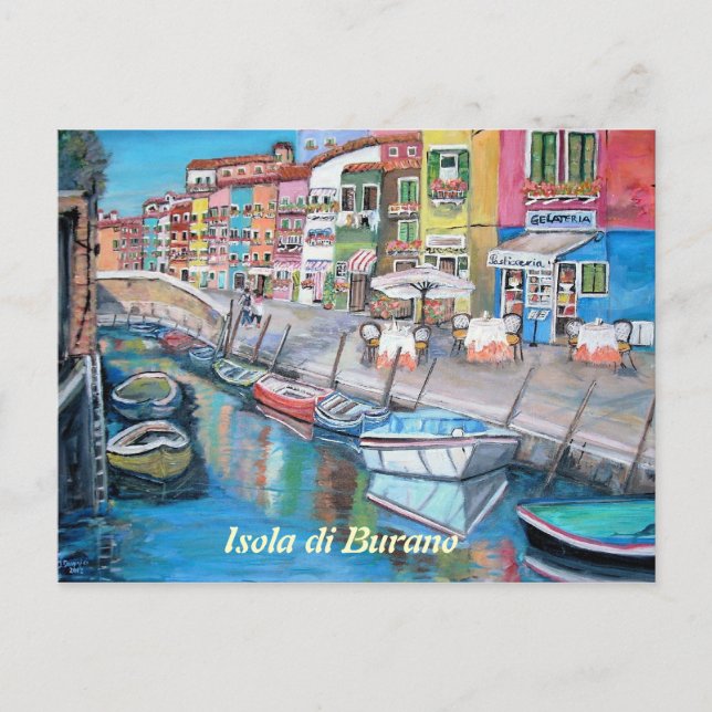 Burano, Italie - carte postale (Devant)