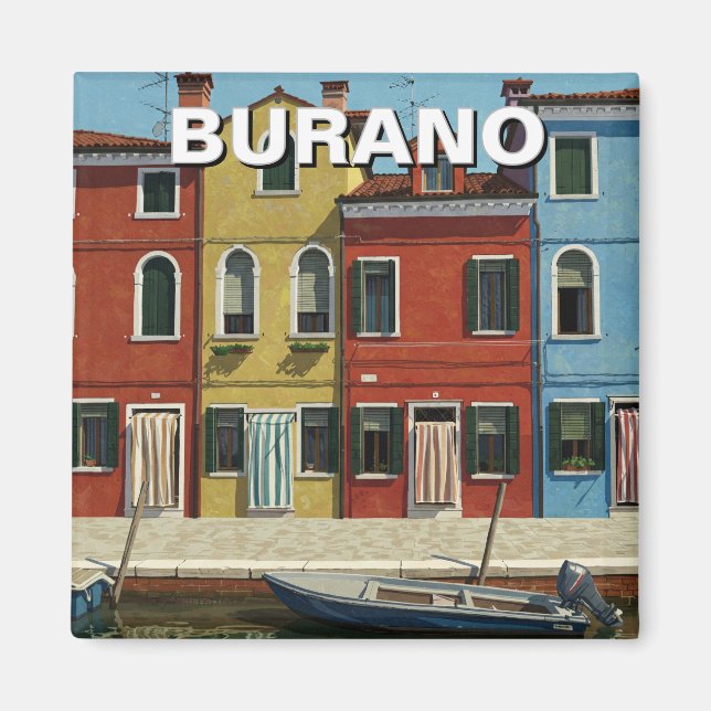Burano Italien Magnet (Vorne)
