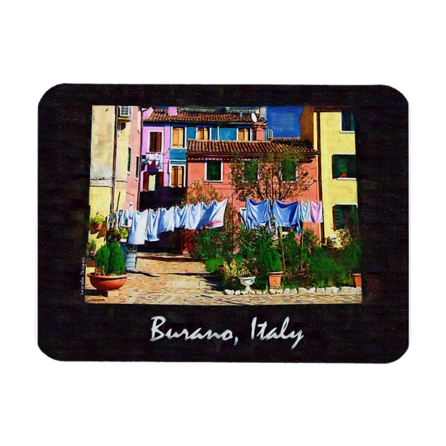 Burano Italien Magnet (Horizontal)