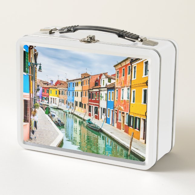 Burano, Italien Metall Brotdose (Vorderseite)