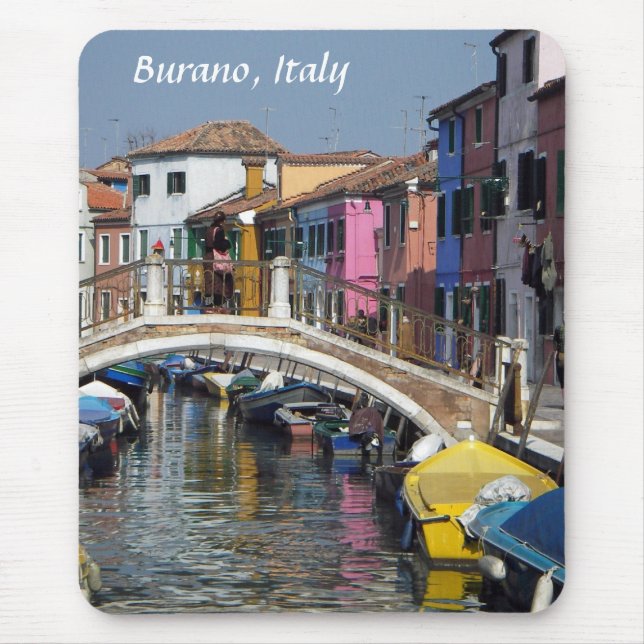Burano;  Spitze-Insel Mousepad (Vorne)