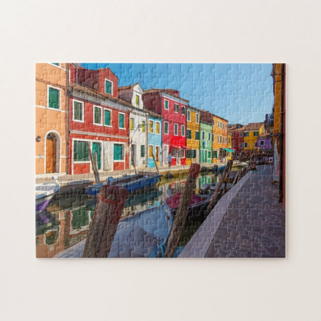 Burano Street Scene Venice Italy (Horizontal)
