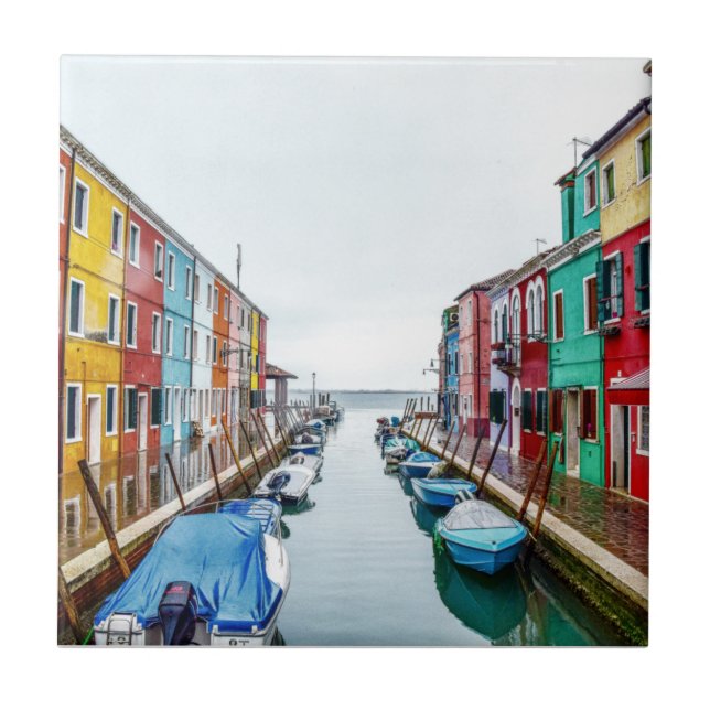Burano Venedig Metropolitan Stadt Venedig Italien  Fliese (Vorderseite)