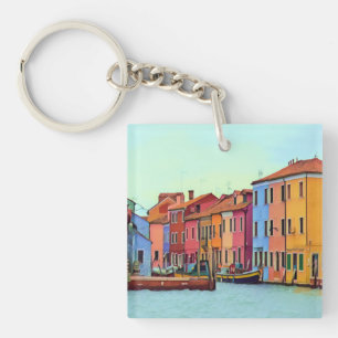 BURANO - Venezianisch Lagoon Venice - Burano Schlüsselanhänger