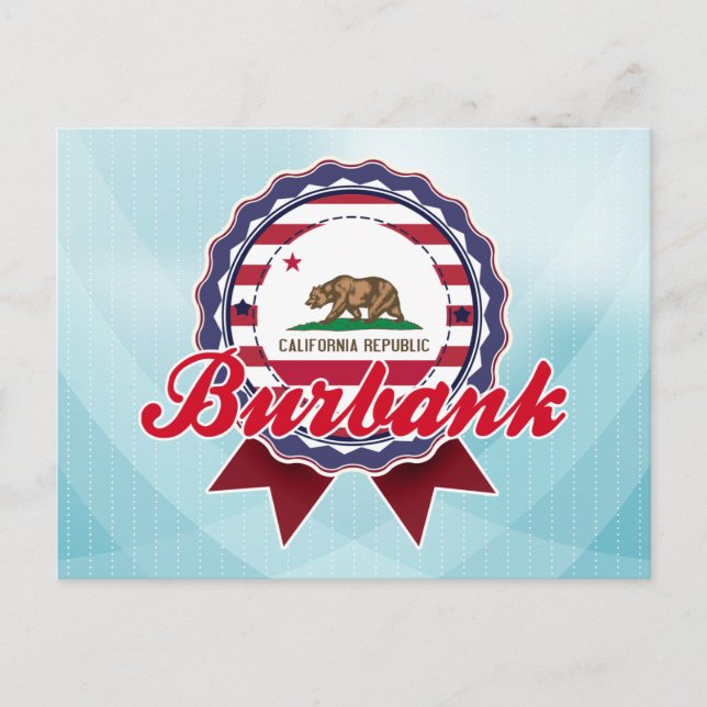 Burbank, CA Postkarte (Vorderseite)