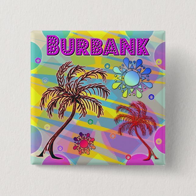 Burbank Happy and Hope Button (Vorderseite)