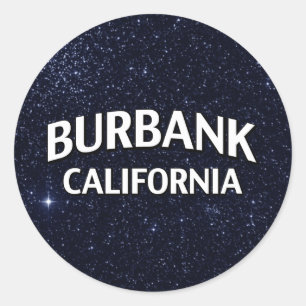 Burbank Kalifornien Runder Aufkleber