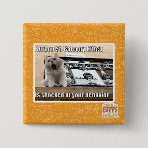 Burbon St.-Balkon Kitteh Button