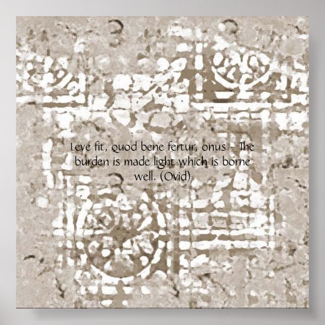 "Burden Made Light" auf "Crumbly Castle Wall" Poster (Vorne)