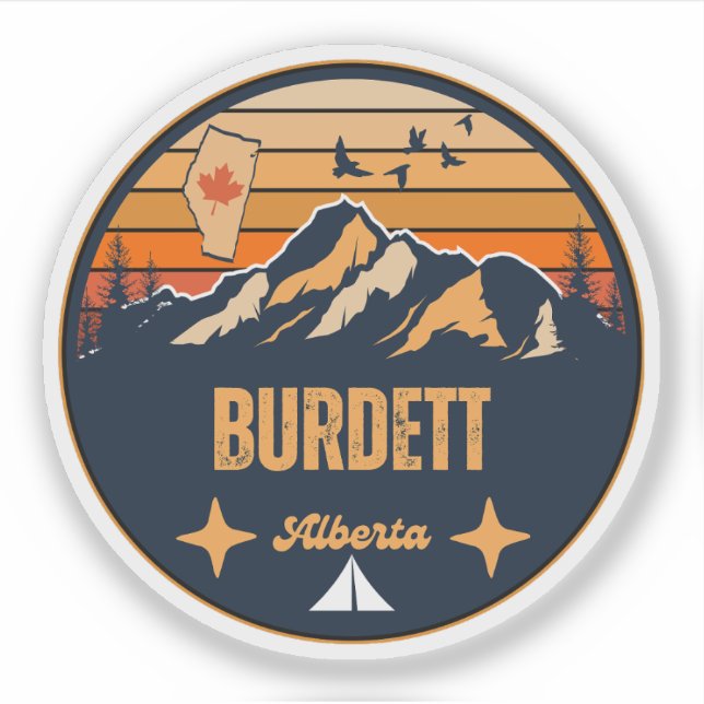 Burdett, Alberta Aufkleber (Vorderseite)
