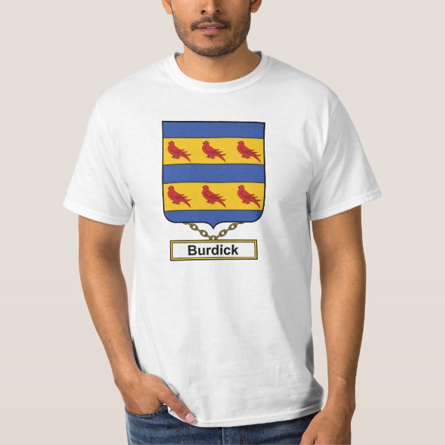 Burdick Familienwappen T-Shirt (Vorderseite)