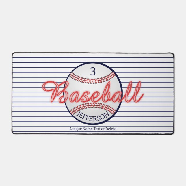 Bureau À Thèmes De Baseball Mats & Pads (Recto)