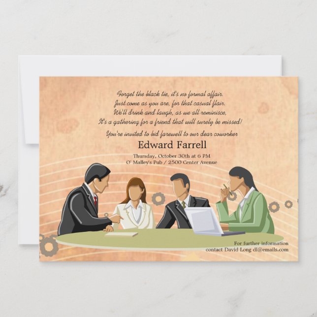 Bureau de conférence Invitations du Parti de la re (Devant)