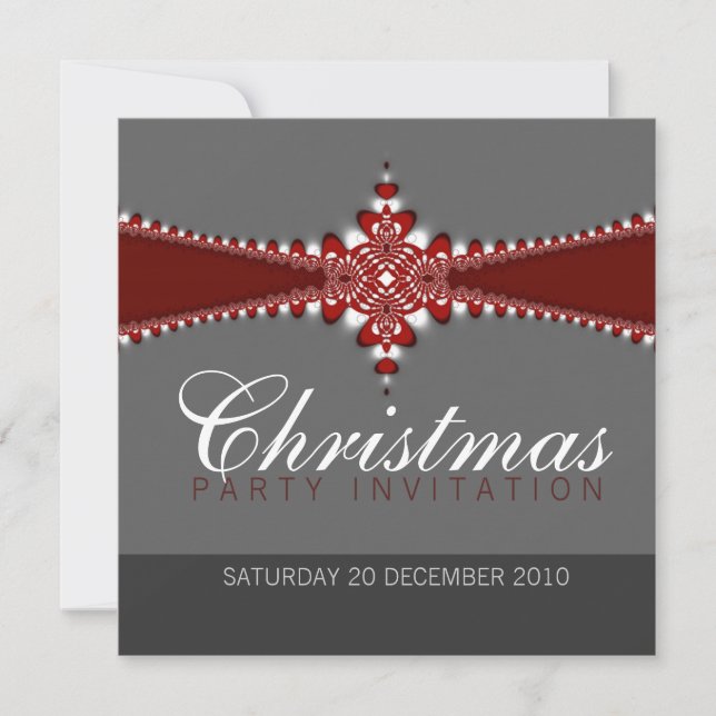 Bureau de l'entreprise Invitations de Noël élégant (Devant)