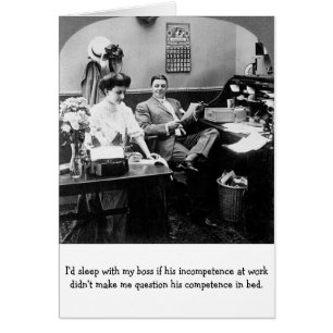 Bureau vintage - l'incompétence du patron au