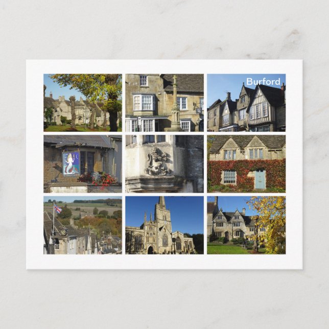 Burford Postkarte (Vorderseite)