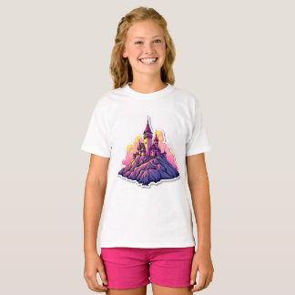Burg auf dem Berggipfel T-Shirt