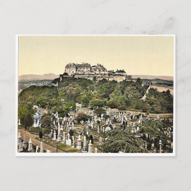 Burg aus Turm, Stirling, Schottler Klassiker Foto Postkarte (Vorderseite)