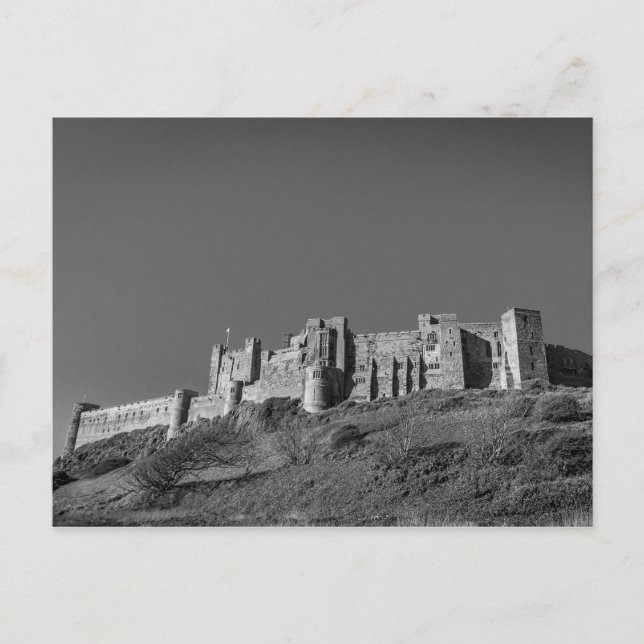 Burg Bamburgh, Northumberland Postkarte (Vorderseite)