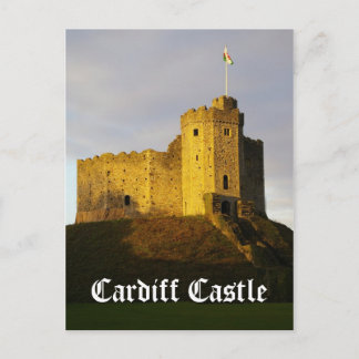 Burg bei Sunset Postkarte