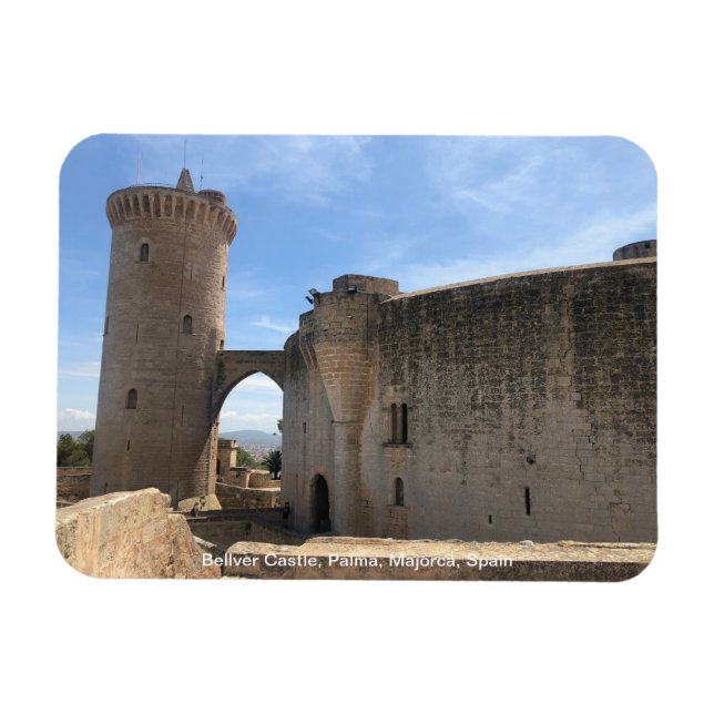 Burg Bellver, Palma, Mallorca, Spanien Magnet (Horizontal)