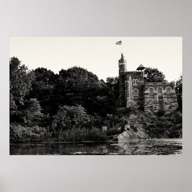 Burg Belvedere, Zentralpark NYC Poster (Vorne)
