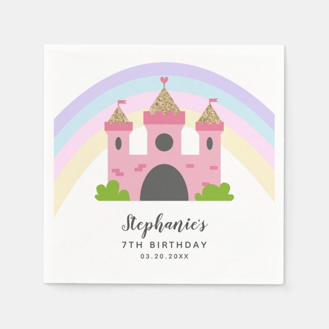 Burg Birthday Party - Giro del Malcess Serviette (Vorderseite)